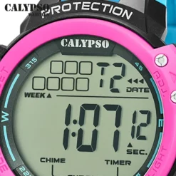Calypso Herrenuhr Kunststoff blau Calypso Digital Armbanduhr UK5817/1