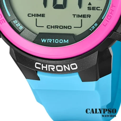 Calypso Herrenuhr Kunststoff blau Calypso Digital Armbanduhr UK5817/1