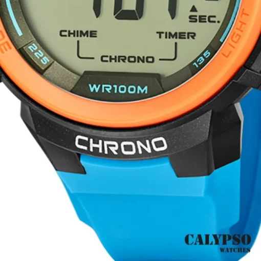 Calypso Herrenuhr Kunststoff blau Calypso Digital Armbanduhr UK5817/2