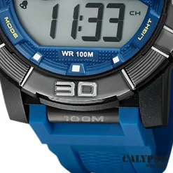 Calypso Herrenuhr Kunststoff blau Calypso Digital Armbanduhr UK5818/2