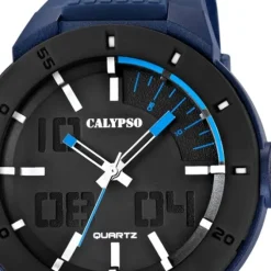 Calypso Herrenuhr PVD schwarz-blau Analog Uhren Kollektion UK5629/3