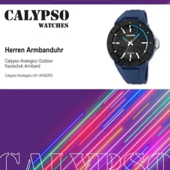 Calypso Herrenuhr PVD schwarz-blau Analog Uhren Kollektion UK5629/3
