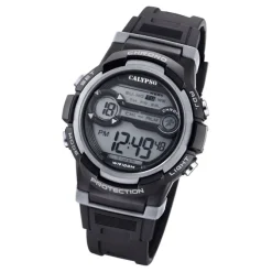 Calypso Jugend Armbanduhr Sport K5808/4 Digital Kunststoff schwarz grau UK5808/4