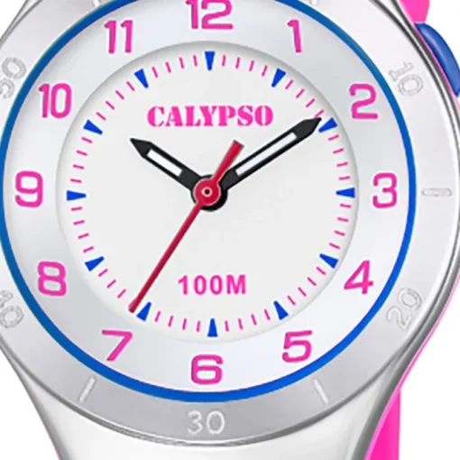 Calypso Jugend Armbanduhr Junior K5800/2 Analog Kunststoff rosa UK5800/2