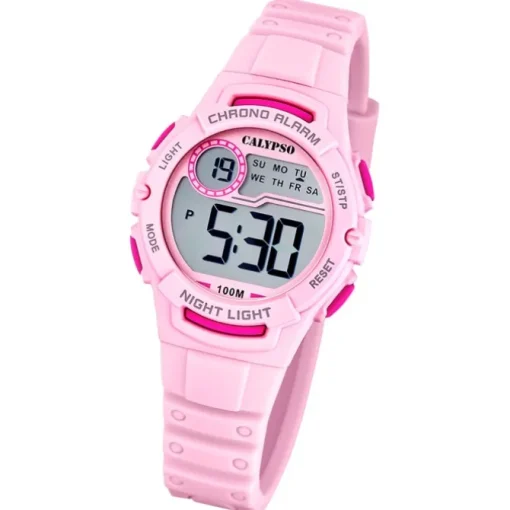 Calypso Jugend Kinderuhr Kautschuk rosa Calypso Junior Armbanduhr UK5852/1