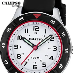 Calypso Jugend Kinderuhr Kautschuk schwarz Calypso Junior Armbanduhr UK5847/1