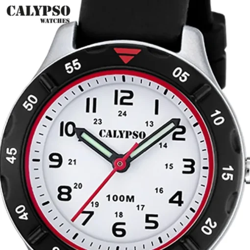 Calypso Jugend Kinderuhr Kautschuk schwarz Calypso Junior Armbanduhr UK5847/1