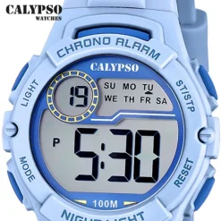 Calypso Jugend Kinderuhr Kautschuk hellblau Calypso Junior Armbanduhr UK5852/2