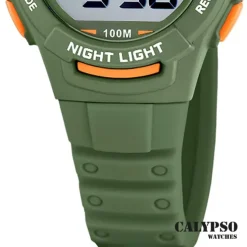 Calypso Jugend Kinderuhr Kautschuk grün Calypso Junior Armbanduhr UK5852/4