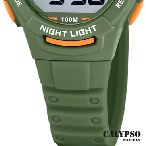 Calypso Jugend Kinderuhr Kautschuk grün Calypso Junior Armbanduhr UK5852/4