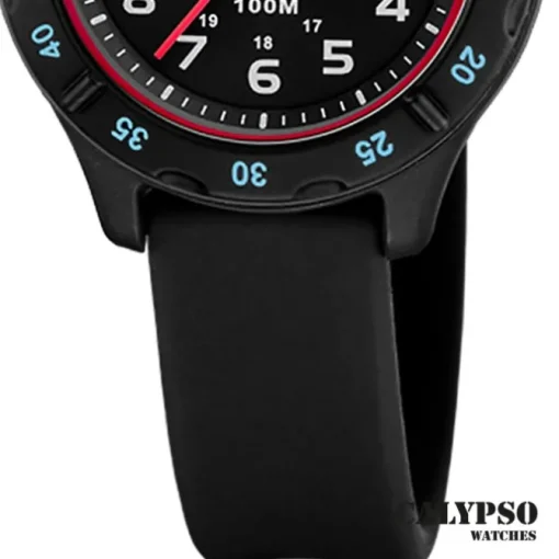 Calypso Jugend Kinderuhr Kautschuk schwarz Calypso Junior Armbanduhr UK5847/4