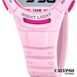 Calypso Jugend Kinderuhr Kautschuk rosa Calypso Junior Armbanduhr UK5852/1