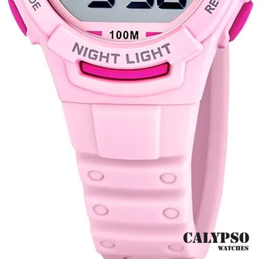 Calypso Jugend Kinderuhr Kautschuk rosa Calypso Junior Armbanduhr UK5852/1