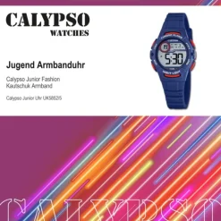 Calypso Jugend Kinderuhr Kautschuk dunkelblau Calypso Junior Armbanduhr UK5852/5