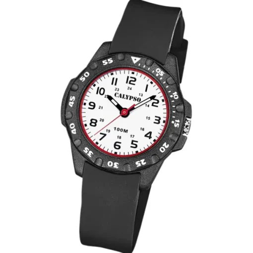 Calypso Jugenduhr Kunststoff schwarz Calypso Junior Armbanduhr UK5821/3