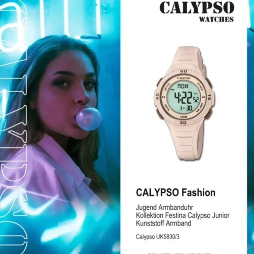Calypso Jugenduhr Kunststoff rosa Calypso Junior Armbanduhr UK5830/3