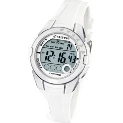 Calypso Jugenduhr Mädchen weiß-silber Digital Calypso Uhren UK5571/1