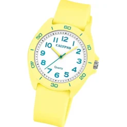 Calypso Jugenduhr Silikon hellgelb Calypso Junior Armbanduhr UK5833/1