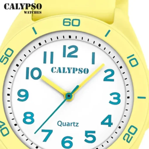 Calypso Jugenduhr Silikon hellgelb Calypso Junior Armbanduhr UK5833/1