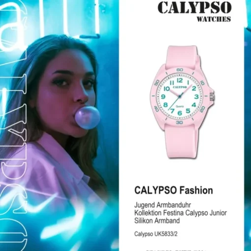 Calypso Jugenduhr Silikon rosa Calypso Junior Armbanduhr UK5833/2