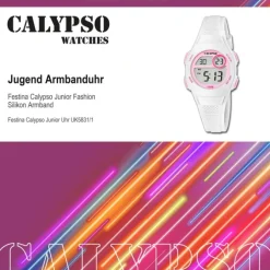 Calypso Jugenduhr Silikon weiß Calypso Junior Armbanduhr UK5831/1