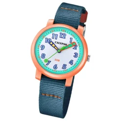 Calypso Kinder Armbanduhr Junior K5811/2 Analog Textil dunkelblau UK5811/2