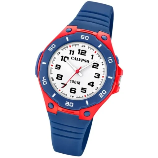 Calypso Kinder Armbanduhr Sweet Time K5758/1 Quarz-Uhr PU blau UK5758/1