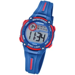 Calypso Kinder Armbanduhr Digital Crush K6068/4 Quarz PU dunkelblau UK6068/4