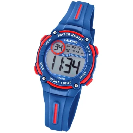 Calypso Kinder Armbanduhr Digital Crush K6068/4 Quarz PU dunkelblau UK6068/4
