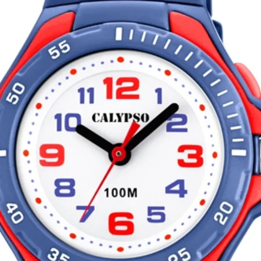 Calypso Kinder Armbanduhr Sweet Time K5757/5 Quarz-Uhr PU blau UK5757/5