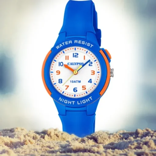 Calypso Kinder Armbanduhr Sweet Time K6069/3 Quarz-Uhr PU blau UK6069/3
