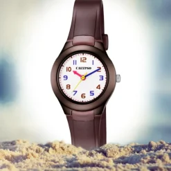 Calypso Kinder Armbanduhr Sweet Time K5749/7 Quarz-Uhr PU braun UK5749/7
