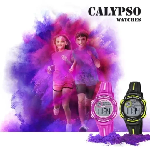 Calypso Kinder Armbanduhr Digital Crush K6068/5 Quarz PU schwarz UK6068/5