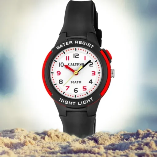 Calypso Kinder Armbanduhr Sweet Time K6069/6 Quarz-Uhr PU schwarz UK6069/6