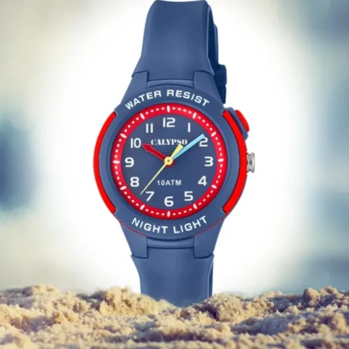 Calypso Kinder Armbanduhr Sweet Time K6069/5 Quarz PU dunkelblau UK6069/5
