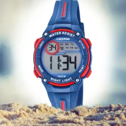 Calypso Kinder Armbanduhr Digital Crush K6068/4 Quarz PU dunkelblau UK6068/4