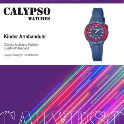 Calypso Kinder Armbanduhr Sweet Time K6069/5 Quarz PU dunkelblau UK6069/5