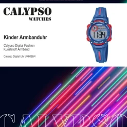 Calypso Kinder Armbanduhr Digital Crush K6068/4 Quarz PU dunkelblau UK6068/4