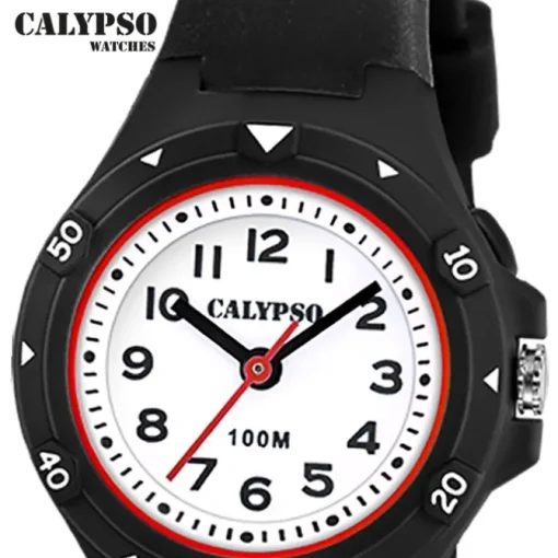 Calypso Kinder Jugenduhr Kautschuk schwarz Calypso Junior Armbanduhr UK5846/6