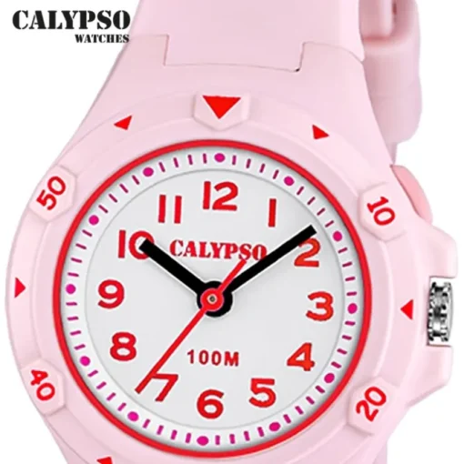 Calypso Kinder Jugenduhr Kautschuk rosa Calypso Junior Armbanduhr UK5846/1
