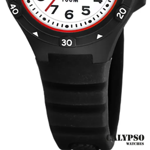 Calypso Kinder Jugenduhr Kautschuk schwarz Calypso Junior Armbanduhr UK5846/6