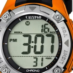 CALYPSO Kinder-Armbanduhr Fashion Funktionsuhr Quarz-Uhr PU schwarz UK5685/7