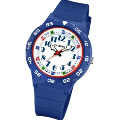 Calypso Kinderuhr Kunststoff PUR blau Calypso Junior Armbanduhr UK5828/5