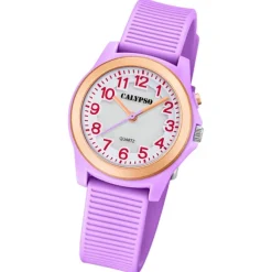 Calypso Kinderuhr Kunststoff lila Calypso Junior Armbanduhr UK5823/4