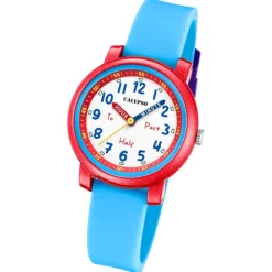 Calypso Kinderuhr Kunststoff Silikon blau Calypso Junior Armbanduhr UK5827/4