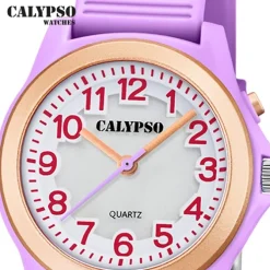 Calypso Kinderuhr Kunststoff lila Calypso Junior Armbanduhr UK5823/4