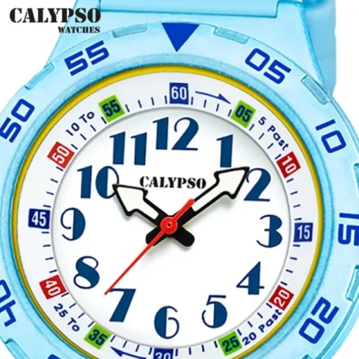 Calypso Kinderuhr Kunststoff PUR hellblau Calypso Junior Armbanduhr UK5828/2