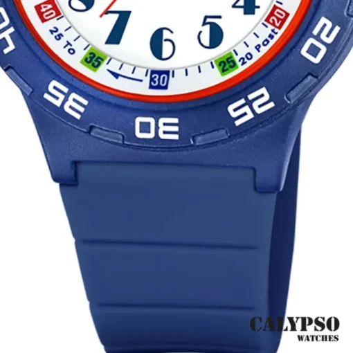 Calypso Kinderuhr Kunststoff PUR blau Calypso Junior Armbanduhr UK5828/5