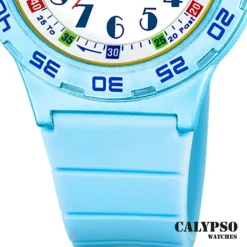 Calypso Kinderuhr Kunststoff PUR hellblau Calypso Junior Armbanduhr UK5828/2