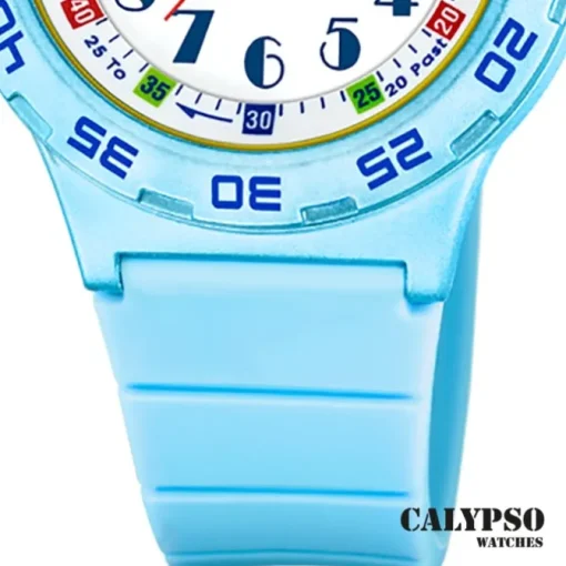 Calypso Kinderuhr Kunststoff PUR hellblau Calypso Junior Armbanduhr UK5828/2